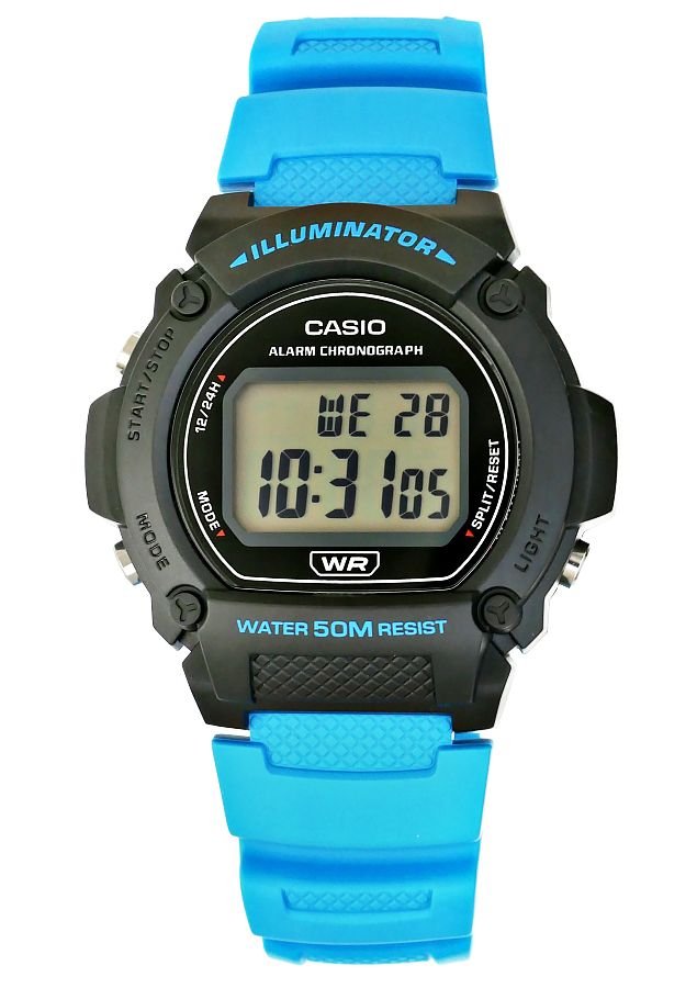 Reloj Casio Vintage W-219H-2A2VDF digital - Dando la Hora - Dando La Hora