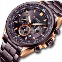 Zegarek Męski Curren Klasyczny Elegancki Chronograf Datownik 5 Kolorów CURREN