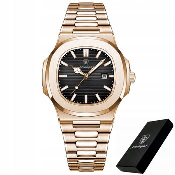 Zegarek Męski Elegancki Poedagar Na Bransolecie Pudełko Datownik - Inna marka