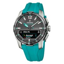 Zegarek męski Festina silikonowy turkusowy Festina Connected UF23000/5 Festina
