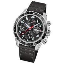 Zegarek męski Festina Swiss Made Zegarek na rękę Skóra czarna UF20056/3 Festina