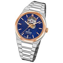 Zegarek męski Festina Swiss Made Zegarek na rękę ze stali nierdzewnej srebrny UF20061/2 Festina