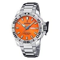 Zegarek męski Festina The Originals Zegarek na rękę ze stali nierdzewnej w kolorze srebrnym UF20665/5 Festina