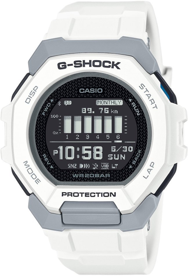 Zegarek męski G-SHOCK GBD-300-7ER biały sportowy - G-Shock