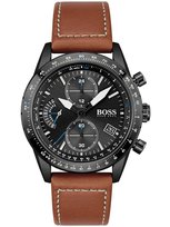 Zegarek Męski Hugo Boss PILOT EDITION 1513851 Brązowy pasek
