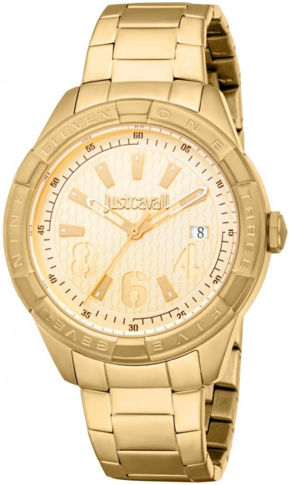 Just Cavalli Zegarek męski JUST CAVALLI JC1G342M0065 złoty fashion na prezent
