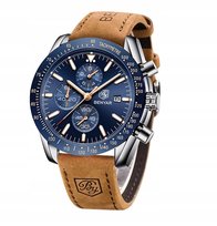 Zegarek Męski Klasyczny Benyar Chronograf +Pudełko TMZEGARKI