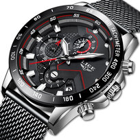 Zegarek Męski Lige Klasyczny Elegancki Chronograf Datownik 4 Kolory+Pudełko Inna marka