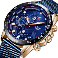 Zegarek Męski Lige Klasyczny Elegancki Chronograf Datownik 4 Kolory+Pudełko Inna marka