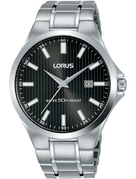 Zegarek męski LORUS Classic, RH991KX9, srebrno-czarny - LORUS