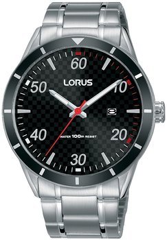 Zegarek męski LORUS, RH927KX9, srebrno-czarny - LORUS