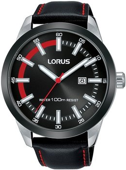 Zegarek męski LORUS, RH951JX9, czarno-czerwony - LORUS