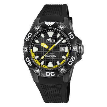 Zegarek męski Lotus silikonowy czarny zegarek Lotus Classic UL18928/2 - Lotus