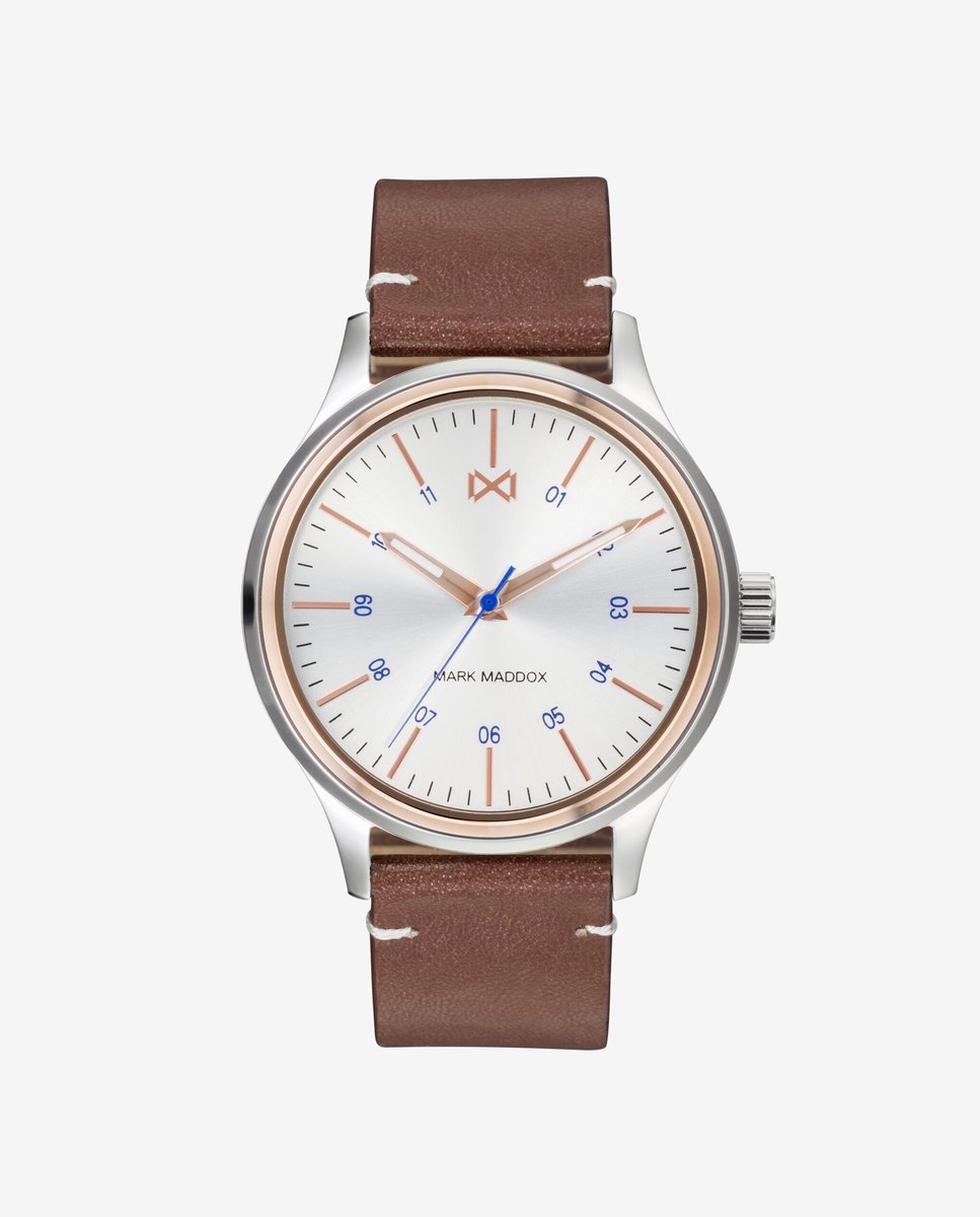 Mark Maddox Orologio Analogico Unisex – Modello HC0109-07 – Colore Multicolore A Strisce – Cinturino In Tessuto