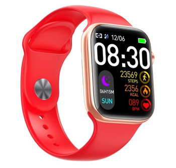 Zegarek męski / MK-Tech / smartwatch / pulsometr / czerwony - Inny producent