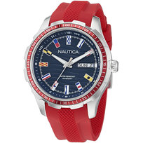 Zegarek Męski Nautica NAPNSF510 czerwony Nautica