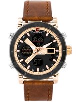 Zegarek Męski Naviforce - Nf9132 (Zn073D) - Brown/Rose + Box