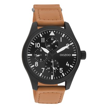 Zegarek męski Oozoo Timepieces C11007 analogowy skórzany pomarańczowy UOC11007 - Oozoo