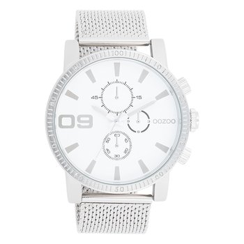 Zegarek męski Oozoo Timepieces Zegarki analogowe metalowe srebrne UOC11213 - Oozoo