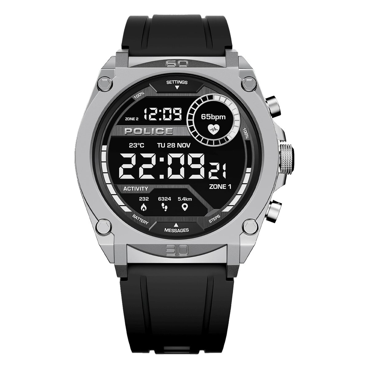 POLICE SMARTWATCH WATCHES Mod. PEWGK2204105