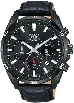 Zegarek męski PULSAR Chronograf, PZ5063X1, czarny - Pulsar