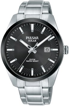 Zegarek męski PULSAR Classic Solar, PX3183X1, srebrno-czarny - Pulsar
