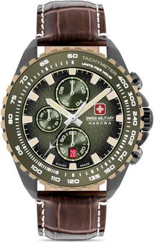 Zegarek męski SWISS MILITARY SMWGC0001840 zielony sportowy wojskowe - Swiss Military Hanowa