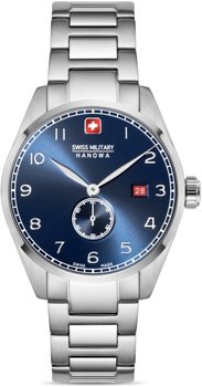 Zegarek męski SWISS MILITARY SMWGH0000705 niebieski klasyczny do pływania - Swiss Military Hanowa