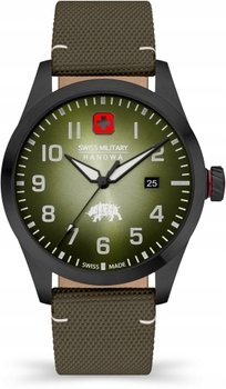 Zegarek męski SWISS MILITARY SMWGN2102330 zielony klasyczny do pływania - Swiss Military Hanowa