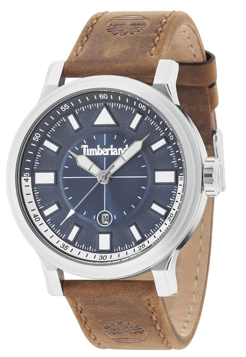 Zegarek męski TIMBERLAND Driscoll, brązowo-srebrny