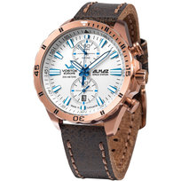 Zegarek Męski Vostok Europe 6S11-320B676 brązowy Vostok Europe