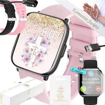 ZEGAREK NA KOMUNIE SMARTWATCH RUBICON ROZMOWY BT CALL PL 2 PASKI FOLIA - Rubicon