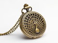 Zegarek na łańcuszku Peacock, złoty - Drobiny Czasu
