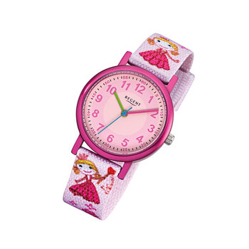 Zegarek na rękę Regent różowy F-949 dziecięcy analogowy zegarek kwarcowy URF949 - Regent