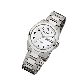 Zegarek na rękę Regent srebrno-biały męski analogowy zegarek kwarcowy F-524 URF524 - Regent