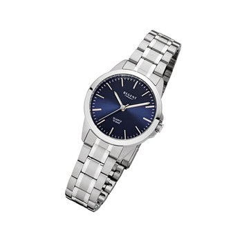 Zegarek na rękę Regent srebrny F-1004 damski analogowy zegarek kwarcowy URF1004 - Regent