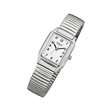 Zegarek na rękę Regent srebrny F-268 damski analogowy zegarek kwarcowy URF268 - Regent