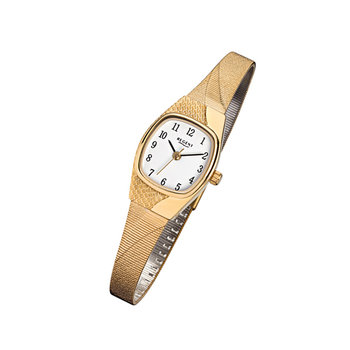 Zegarek na rękę Regent złoty F-624 damski analogowy zegarek kwarcowy URF624 - Regent