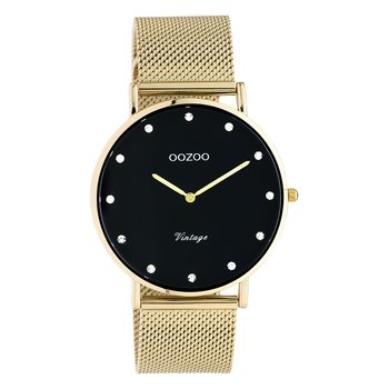 Zegarek Oozoo złoty stal nierdzewna C20237 Vintage Series unisex analogowy zegarek kwarcowy UOC20237 - Oozoo