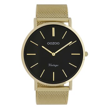 Zegarek Oozoo złoty stal nierdzewna C9912A Vintage Series męski analogowy zegarek kwarcowy UOC9912A - Oozoo