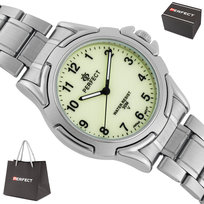 Zegarek Perfect P001-03 męski klasyczny czytelny 36 mm świecąca tarcza PERFECT