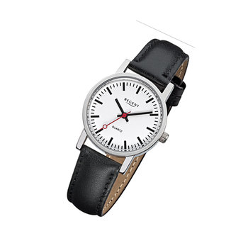 Zegarek Regent czarny F-824 damski analogowy zegarek kwarcowy URF824 - Regent
