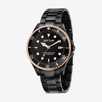 Sector No Limits R3251539003 Orologio Uomo Save The Ocean – Cassa 43mm, Cinturino In Nylon Riciclato, Plastica Riciclata, Funzione Data