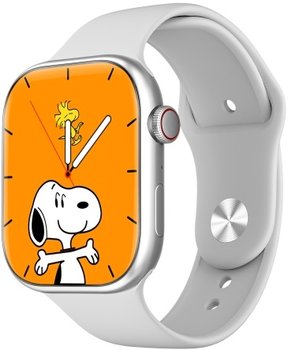 ZEGAREK SMART WATCH PULS ROZMOWY POWIADOMIENIA SMS GPS GRY MENU PL SILVER - Inny producent