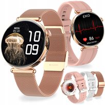 ZEGAREK SMARTWATCH DAMSKI FUNKCJA ROZMOWY EKG CIŚNIENIE MENU PL KARDIOWATCH Proventus PL