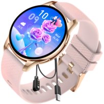 Zegarek Smartwatch, Damski Z Funkcja Rozmowy, Złoty AMOLED