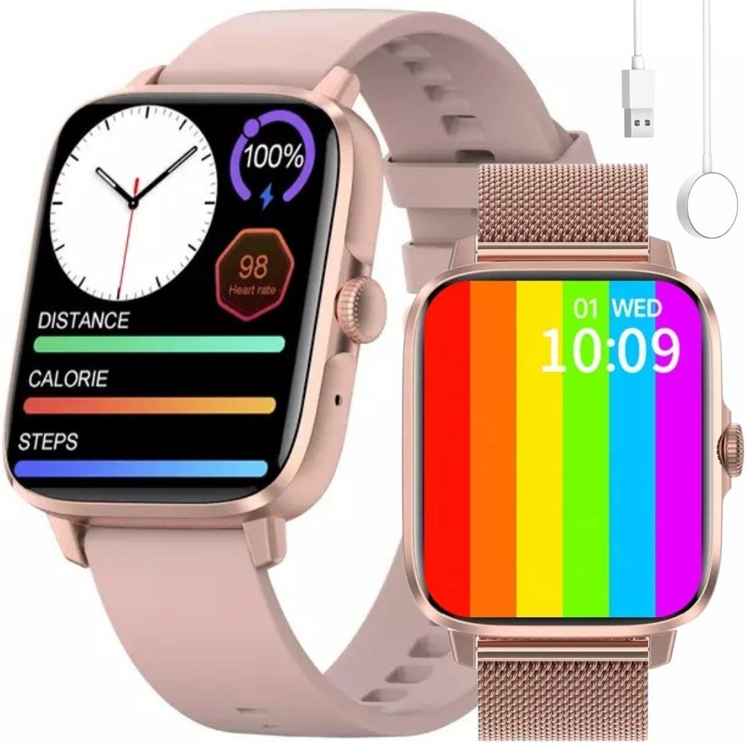 Фото - Смарт годинник Smart Watch Zegarek Smartwatch Dt102 Damski - Różowy 