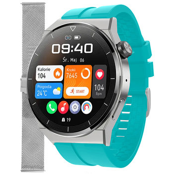 Zegarek Smartwatch Enter SAT.111.5316.1411-SET turkusowy pasek bransoleta - Inna marka