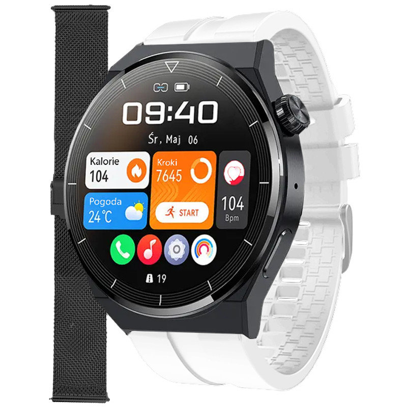 Фото - Смарт годинник Smart Watch Zegarek Smartwatch Enter SAT.14.532.144-SET biały pasek bransoleta 