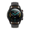 Zegarek Smartwatch Głośnik Mikrofon Czarny Skórzanym - Watchmark